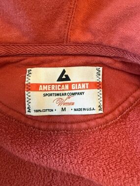 American Giant Women’s Crew Sweatshirt - Amber/burnt orange